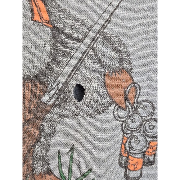 VTG Maine Sweatshirt XL Tultex Crewneck Moose Tourist Souvenir Tultex USA 90s - Picture 4 of 10